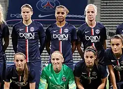 Avec le Paris Saint-Germain en octobre 2014.