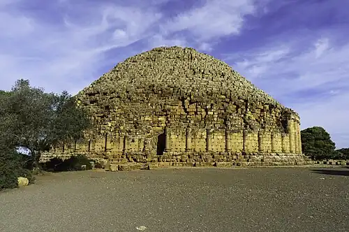 Mausolée royal de Maurétanie construit à la fin du Ier siècle av. J.-C. ou au début du Ier siècle apr. J.-C.