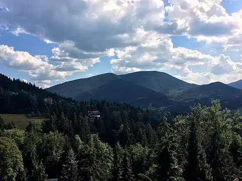 Mont Smrk (1&nbsp;277&nbsp;m).