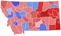 Résultats de l'élection du gouverneur du Montana en 2016, par comté.