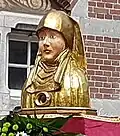 Buste reliquaire de Sainte-Amelberge.