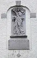 Relief de Notre-Dame des Douleurs, chapelle du Calvaire (1710), Calvariestraat, Maastricht, Pays-Bas.