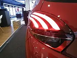 Détail du feu arrière