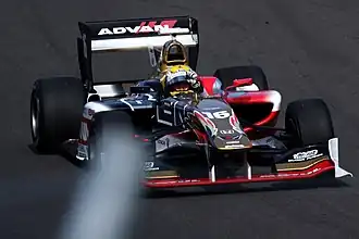 Naoki Yamamoto en Super Formula en 2018 à Sugo.