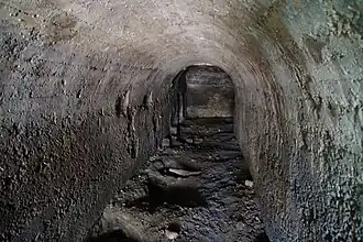 L'intérieur du tunnel.