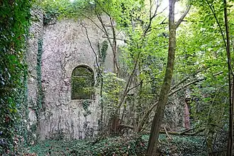 Ruines du bâtiment des chaudières.