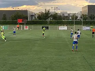 Match amical contre le Football Club d'Échirolles le 7 août 2021.