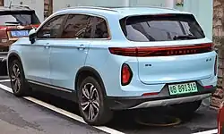 Skyworth EV6 vue arrière