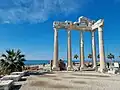 Les ruines du temple d'Apollon, près de Side