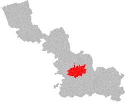 La vingtième circonscription en 1958.