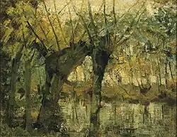 Saulaie. Impression de lumière et d'ombre, vers 1905, huile sur toile, 35&nbsp;×&nbsp;45&nbsp;cm, musée d'Art de Dallas.