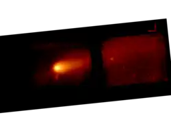 Description de l'image 213P 2006-11-13 Spitzer image Level-2-PBCD-IRS-PU-Blue-13.3-18.7um.png.