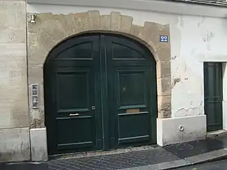 Le no&nbsp;22 de la rue où vécut François Mitterrand.