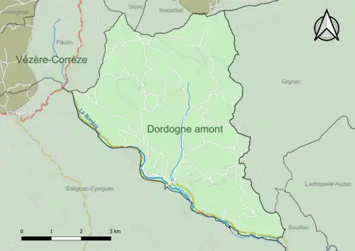 Carte en couleur présentant le(s) SAGE couvrant le territoire communal