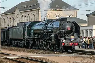Locomotive 241 P 17 de la SNCF (France).