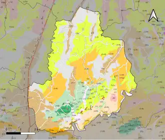 Carte géologique de Saint-Paul-la-Roche.