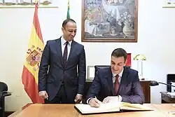 Alfonso Rodríguez Gómez de Celis et Pedro Sánchez.