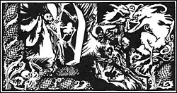 Poe's Tales of Mystery and Imagination, illustré par Arthur Rackham en 1935.