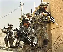 Soldats de la 2e&nbsp;division d'infanterie de l'US Army à Bagdad en 2006