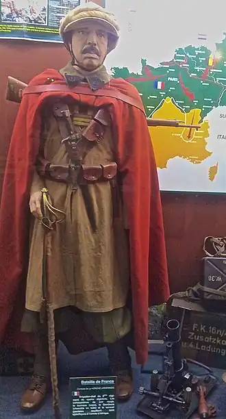 Brigadier-chef du 2e régiment de spahis algériens lors de la bataille de La Horgne. Mai 1940.