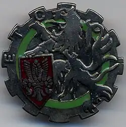 Insigne de l'escadron du train du 43e&nbsp;régiment d'infanterie (vers 1990)