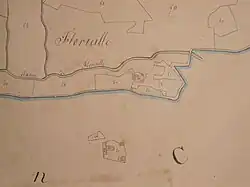 Site de Florielle, extrait du plan napoléonien