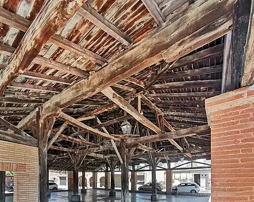 L'intérieur de la halle