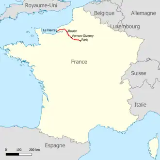 Voir la carte de la ligne.