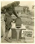 Latrine portable Baruch (Fort Riley, Kansa, 1re&nbsp;guerre mondiale)
