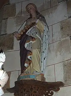 Chapelle Saint-Efflam : statue de sainte Enora.