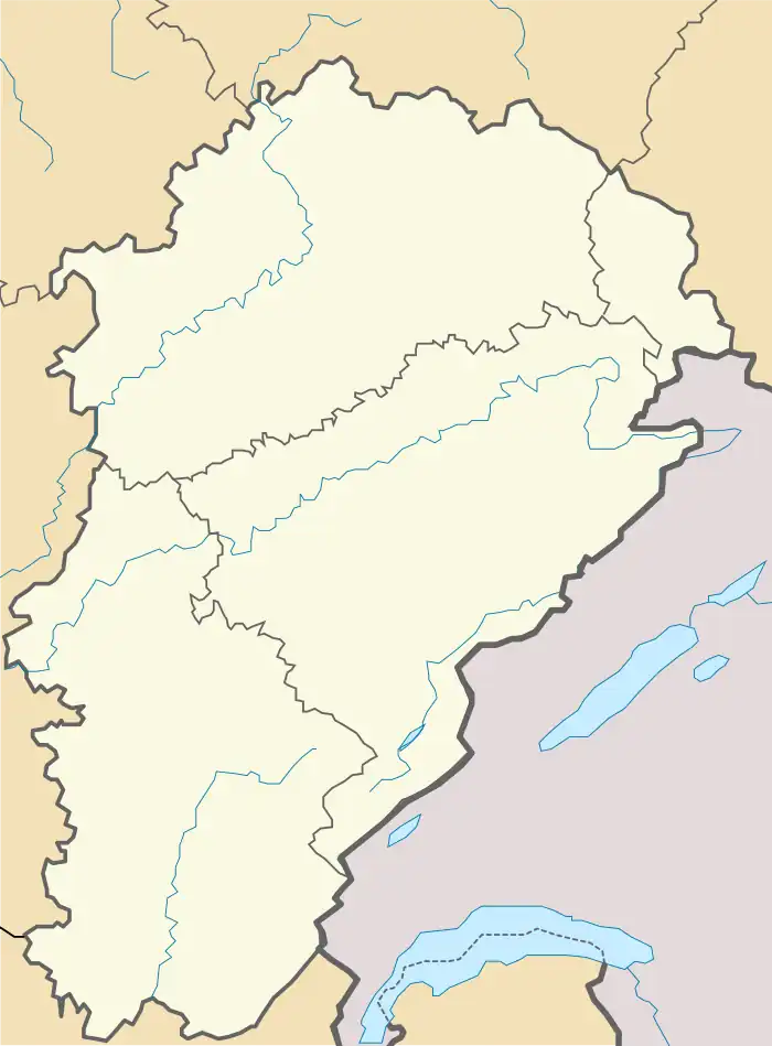 voir sur la carte de Franche-Comté