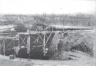 Premier modèle d'affût (Anschiessgerüst).