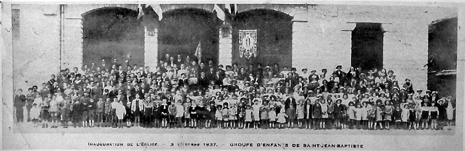 L'église le 3 octobre 1937.