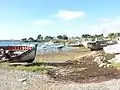 Épaves de bateaux dans l'anse de Rostellec.