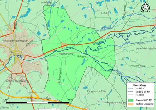 Le site Natura 2000 « la Sologne » couvre entièrement la commune.