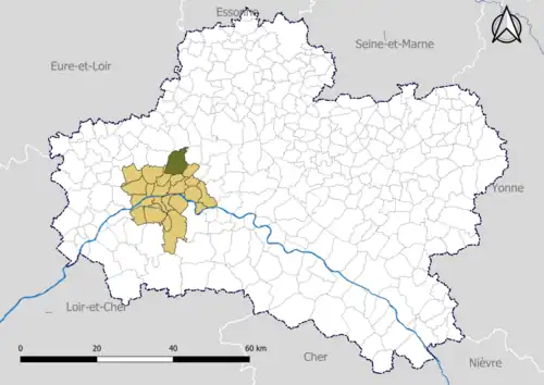 Chanteau dans Orléans Métropole en 2020.