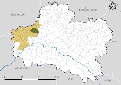 Chevilly dans le canton de Meung-sur-Loire en 2020.