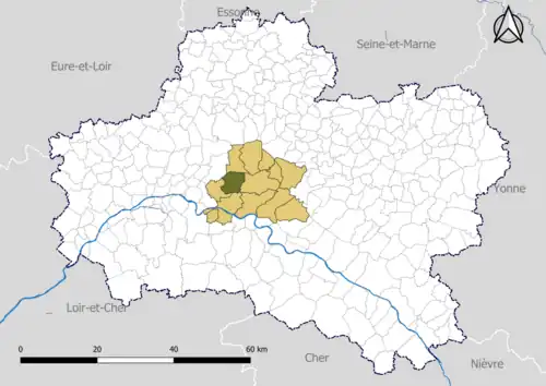 Fay-aux-Loges dans le canton de Châteauneuf-sur-Loire en 2020.