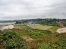 L'isthme reliant la Pointe de Primel au continent (vu depuis la "maison du douanier")