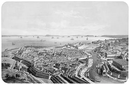 Port de mer d’Europe - Vue de Brest, 1865-1900 (archives municipales de Brest).