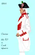 55e&nbsp;régiment d’infanterie de ligne de 1791 à 1792