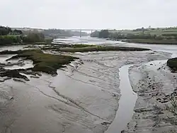 La ria de la Penzé vue depuis la presqu'île de confluence avec celle de l'Éon.