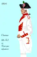 58e&nbsp;régiment d’infanterie de ligne de 1791 à 1797