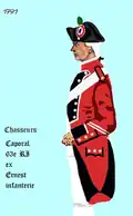 63e&nbsp;régiment d’infanterie de ligne de 1791 à 1792