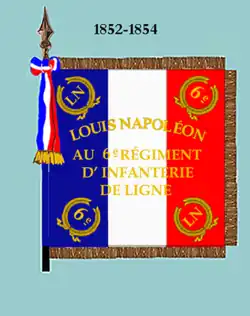 Drapeau de 1852 à 1854 (avers)