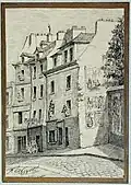 Les no&nbsp;7, 9, 11 en 1896 (dessin de F. Abeillé).