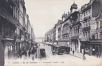 Rue Nationale vers 1900