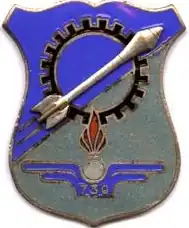 Insigne militaire de la 730e&nbsp;compagnie de munitions en usage de 1951 à 1978 (garnison de Kenzingen)