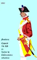 76e régiment d’infanterie de ligne de 1791 à 1792