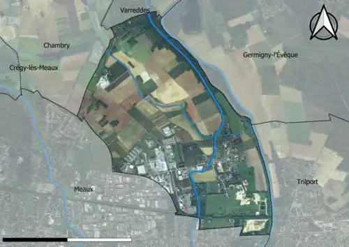 Carte orhophotogrammétrique de la commune.